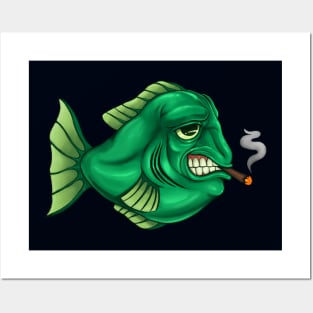 Smoking Fish Posters and Art